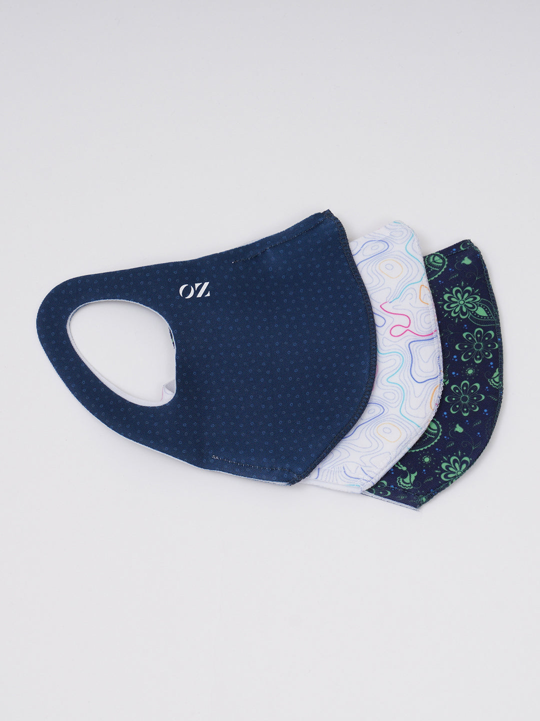 ANTIBACTERIAL,BREATHABLE, NEOPRENE MIX COLOR SNUG FIT MASK.