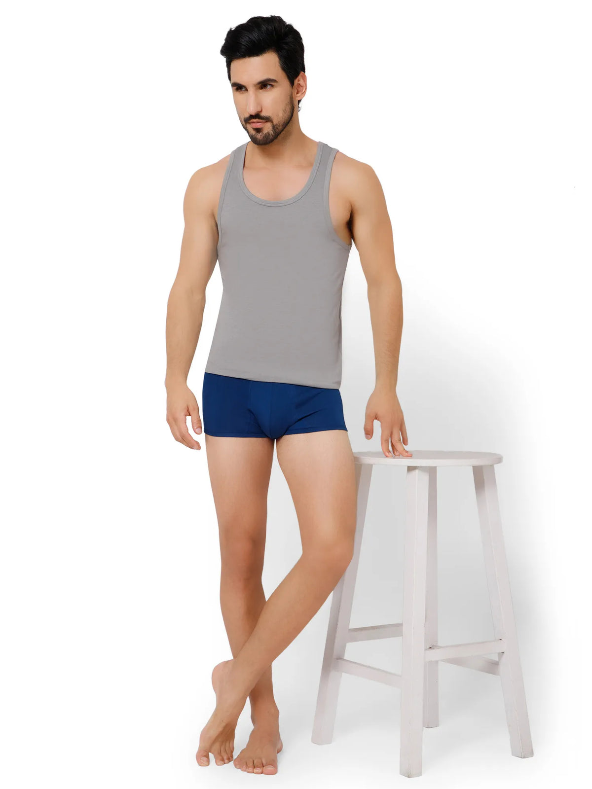 PIMA/MODAL VEST ROUND NECK