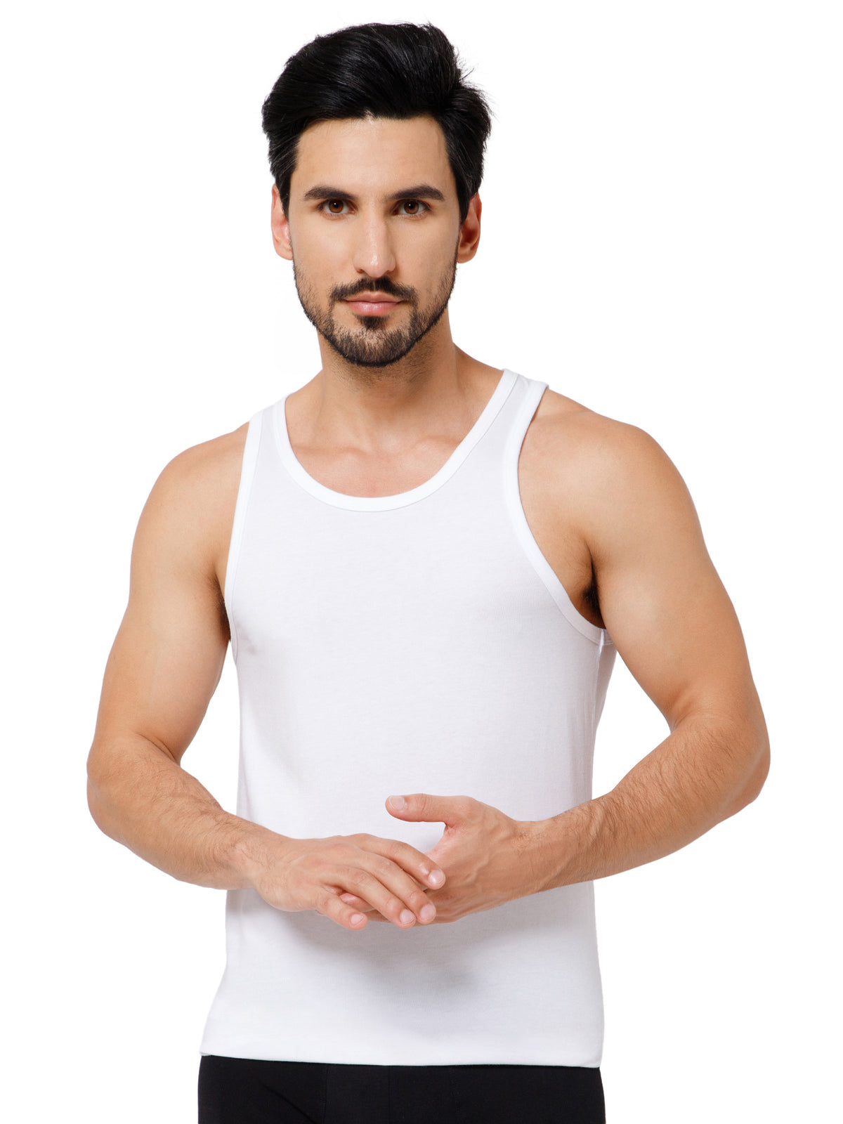 PIMA/MODAL VEST ROUND NECK