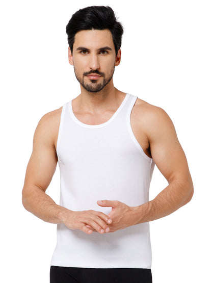 PIMA/MODAL VEST ROUND NECK