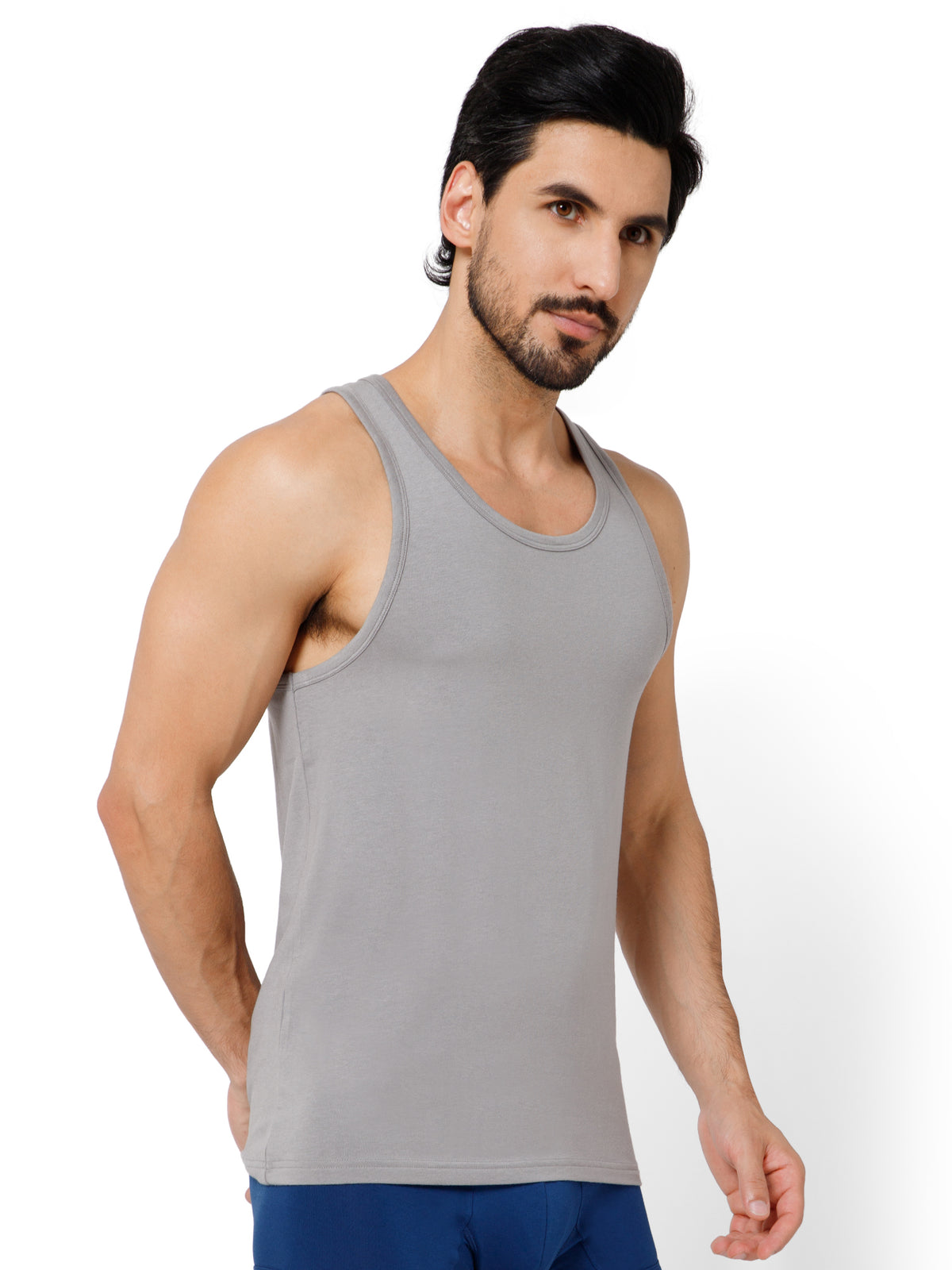 PIMA/MODAL VEST ROUND NECK