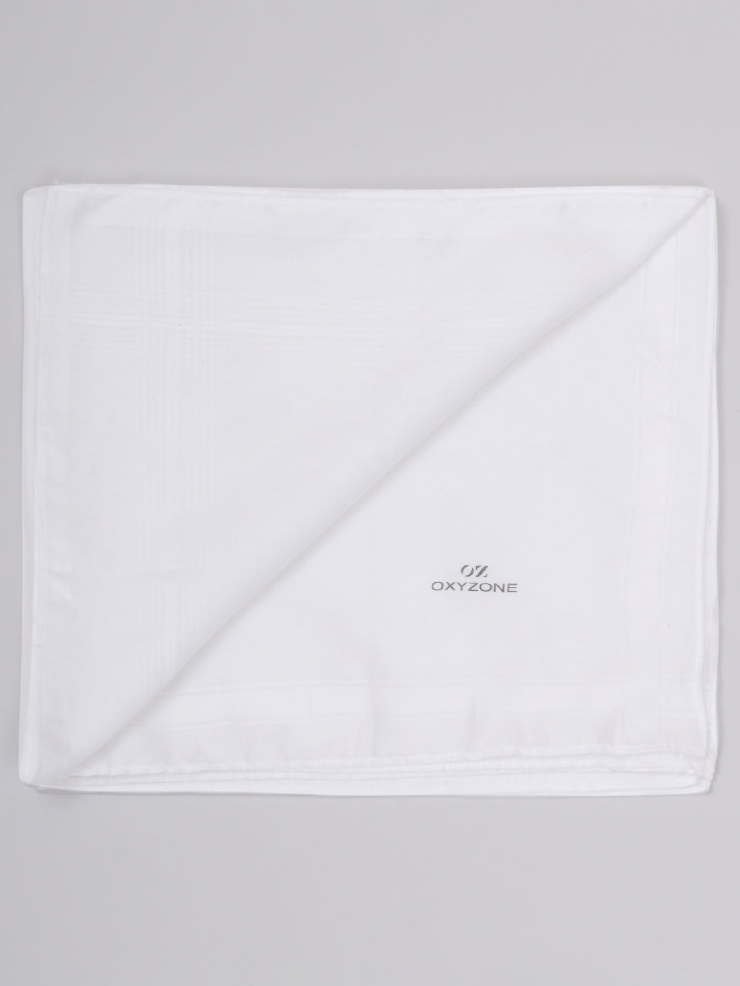 100% COMBED COTTON HANDKERCHIEF IN SOLID WHITE COLOR.