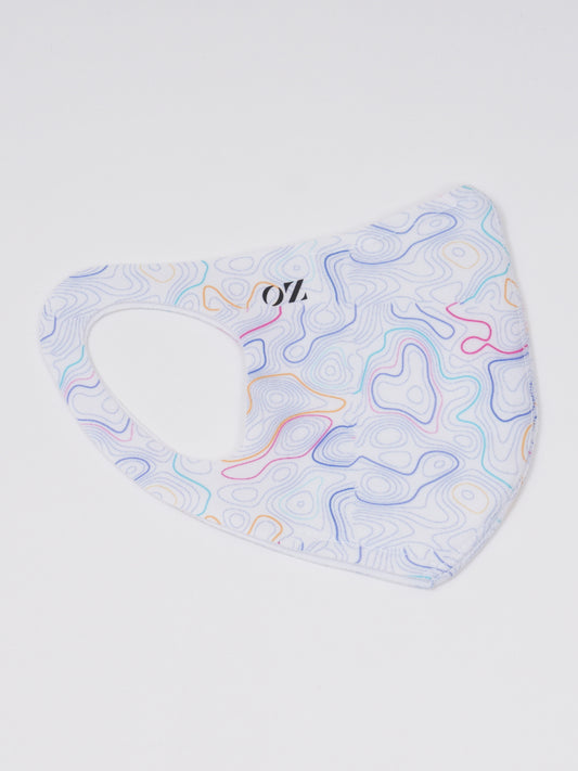 ANTIBACTERIAL,BREATHABLE, NEOPRENE MIX COLOR SNUG FIT MASK.
