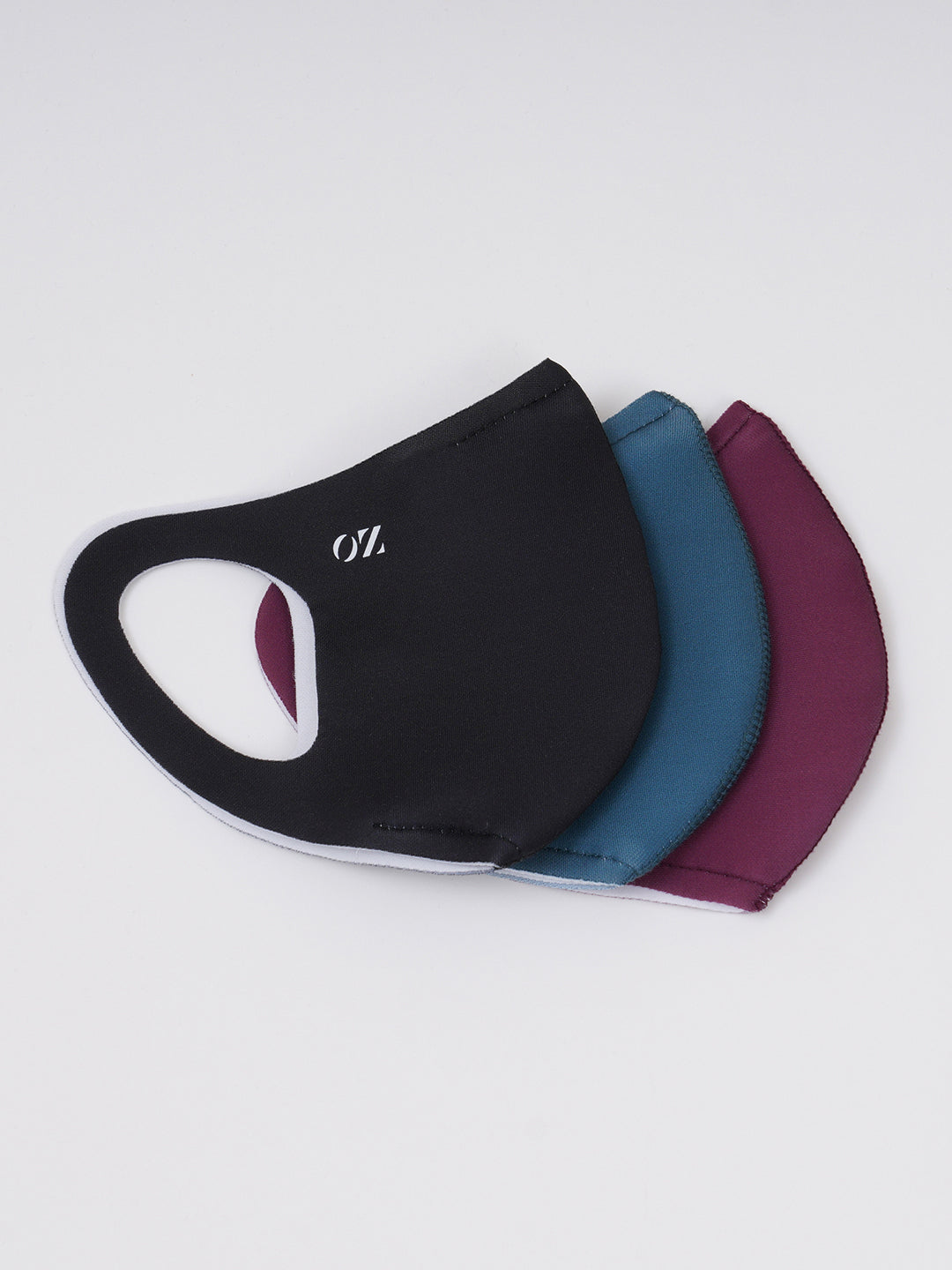 ANTIBACTERIAL,BREATHABLE, NEOPRENE MIX COLOR SNUG FIT MASK.