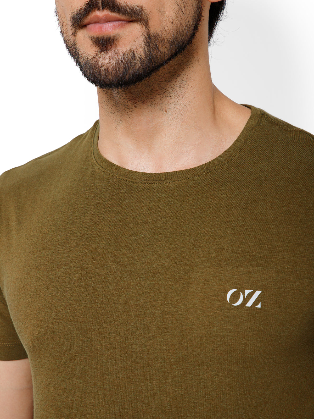 SOLID CREW NECK T-SHIRT (AMBER).
